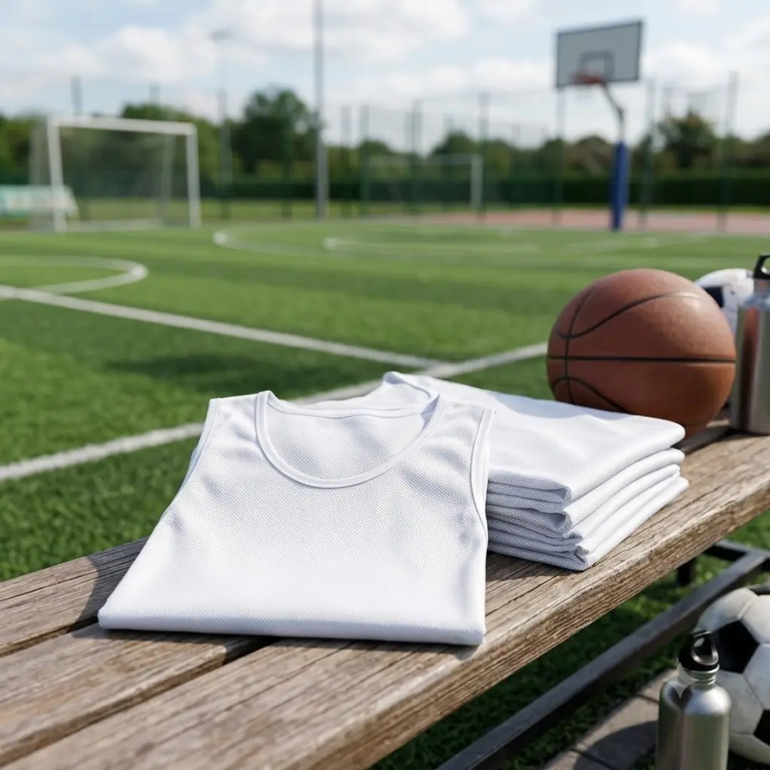 NUVEX Wit Sportvest - Ademend Teamhesjes 6 Stuks Maat L