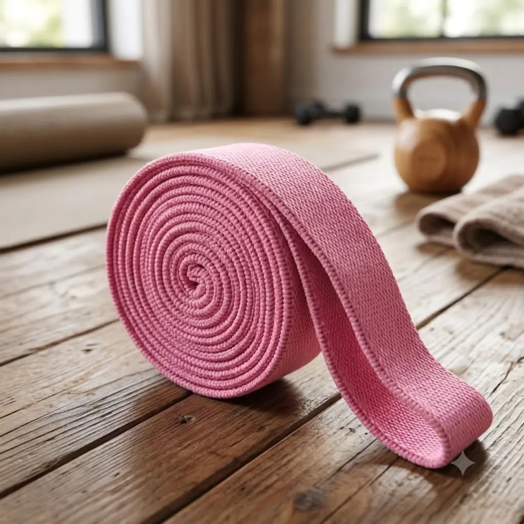 NUVEX Roze Fitnessband - Gemiddelde Weerstand - 1 Stuk