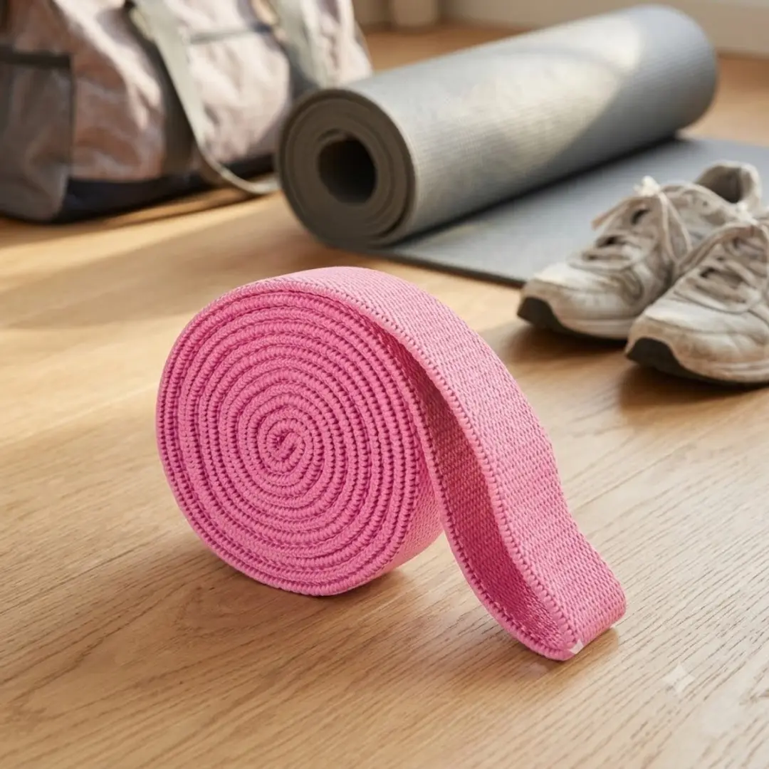 NUVEX Roze Fitnessband - Gemiddelde Weerstand - 1 Stuk