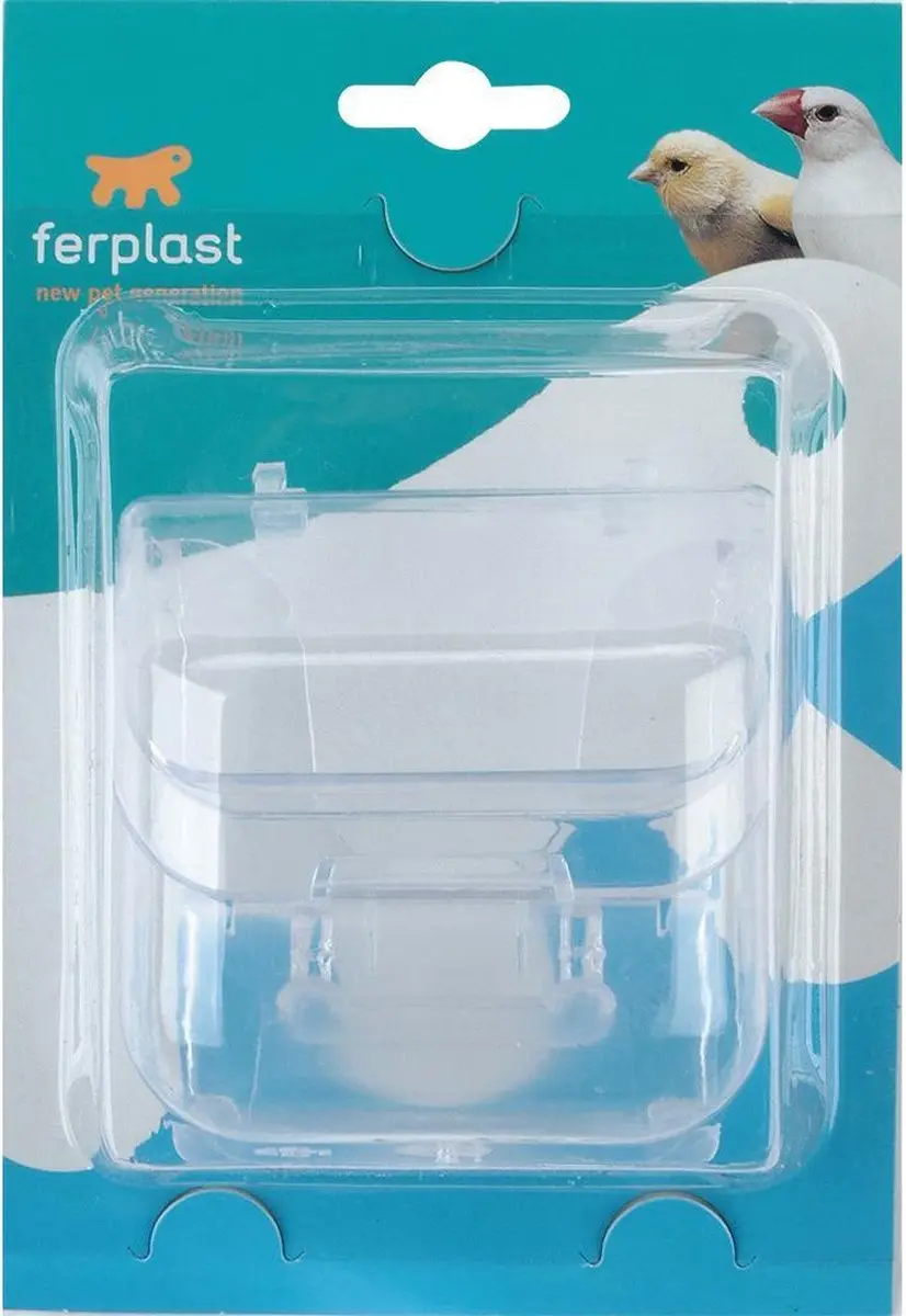 Ferplast Pretty 4522 Voerbakje - 9x9x9cm - Blauw