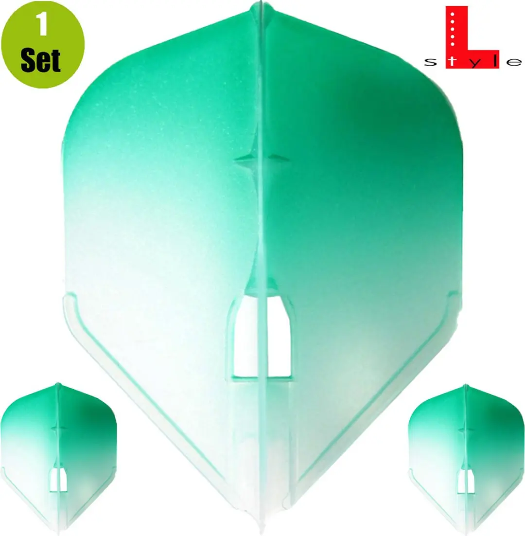 L-Style Champagne L3 Shape Dart Flights - Groen - 3 Stuks