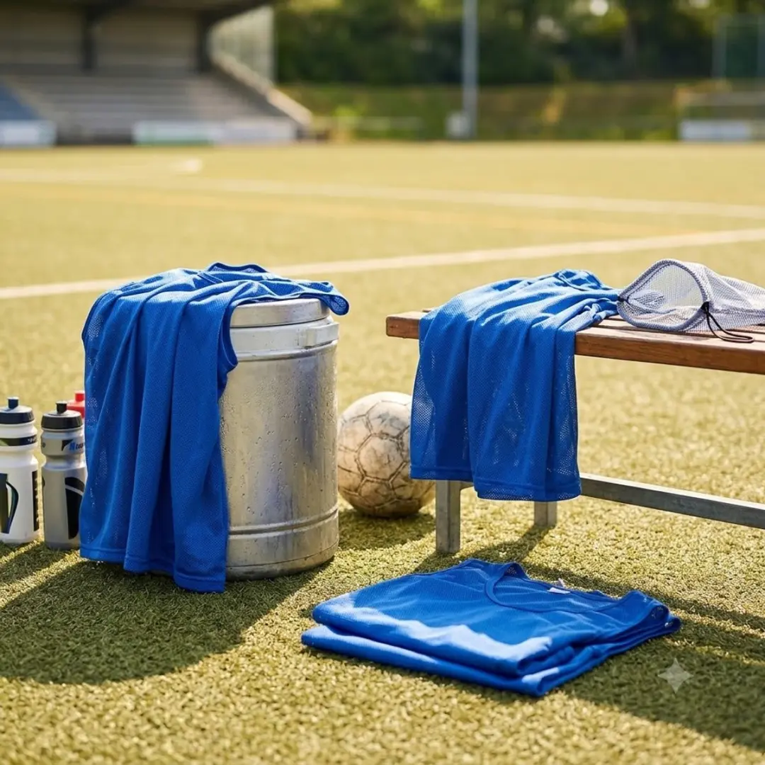 NUVEX Trainingshesjes Unisex - 6 Stuks - Maat L - Diepblauw