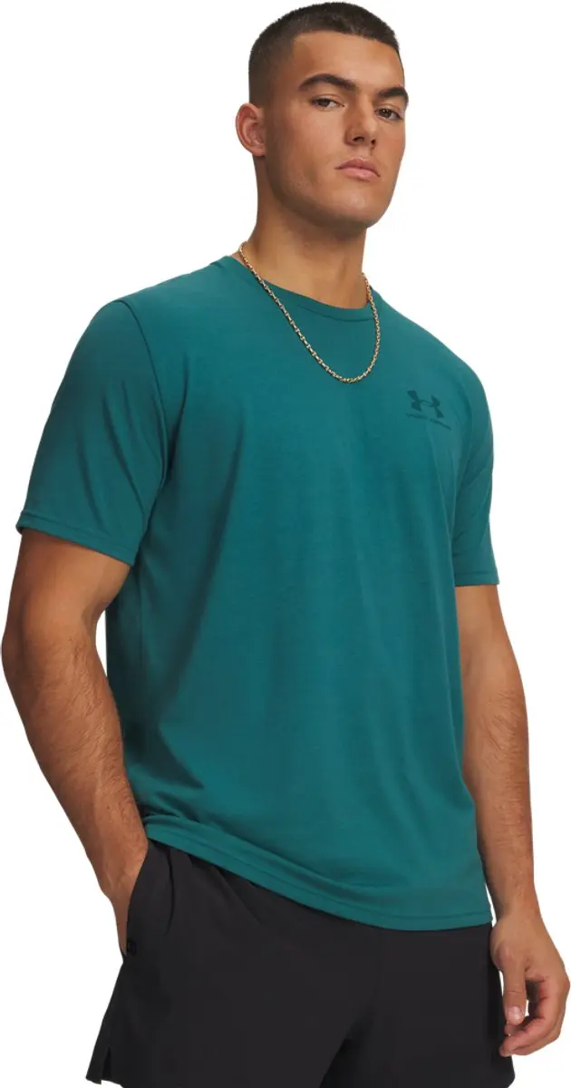 Under Armour UA M Sportstyle LC SS-Grn Heren Sportshirt