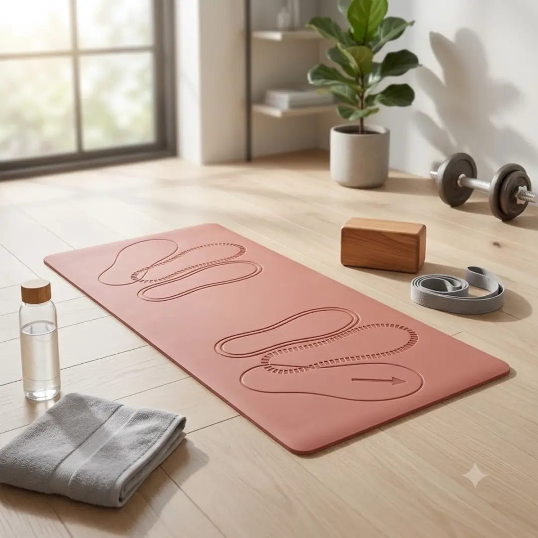 NuveX Roze Pilates Mat 0,6cm - Antislip