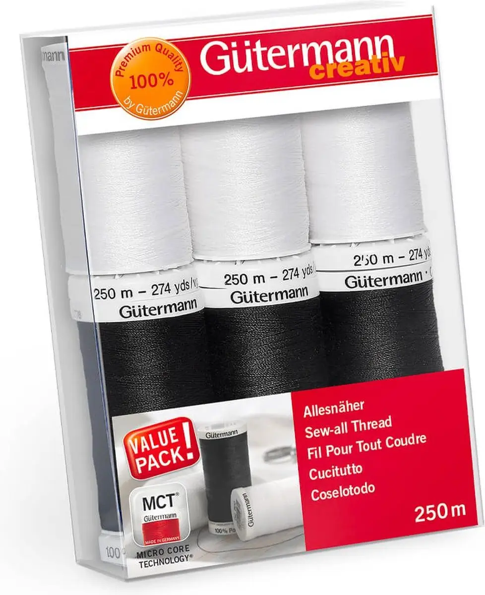 Gutermann Naaigaren Set 6x250m