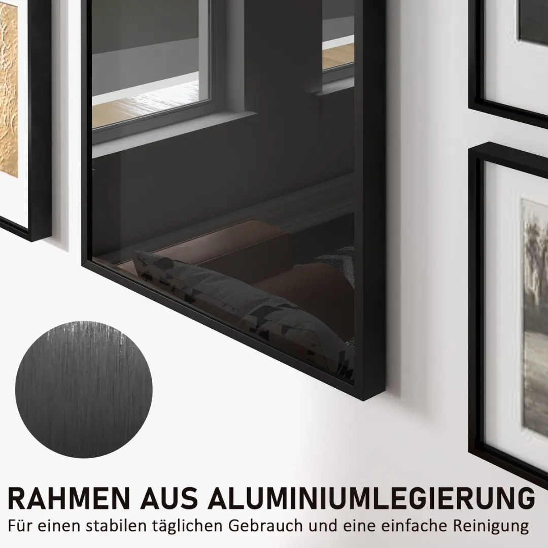 Homcom Jersey Display Frame - 60x4x80cm Zwart