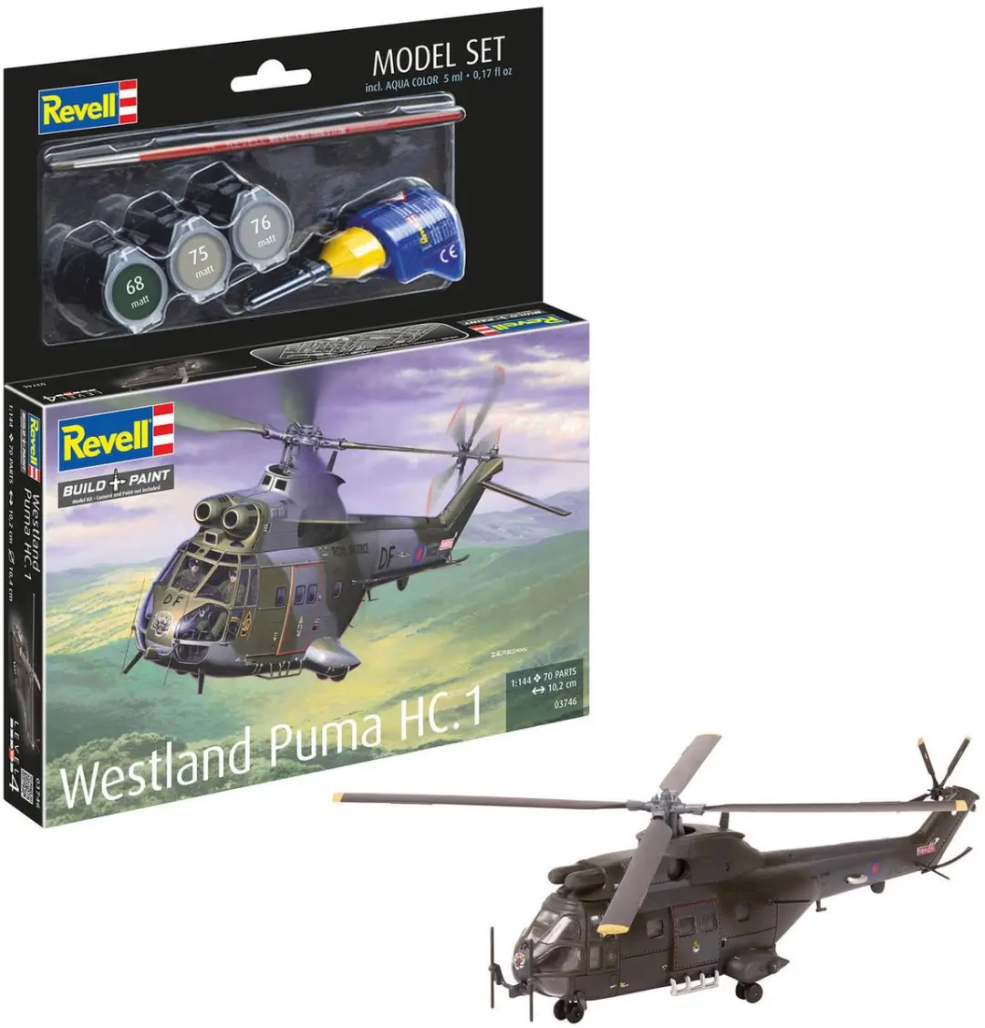 Revell 63746 Westland Puma HC.1 Modelbouwpakket 1:144 - 68 Onderdelen - Multi