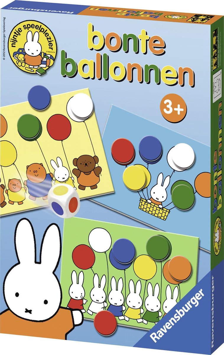 Ravensburger nijntje bonte ballonnen - leerspel