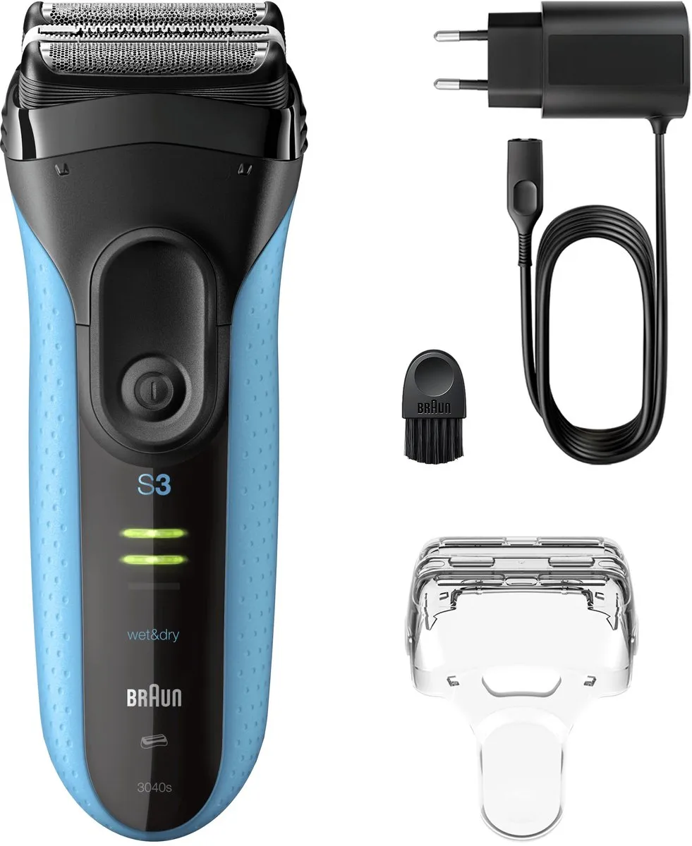 Braun Series 3+ 3040S Scheerapparaat - Blauw