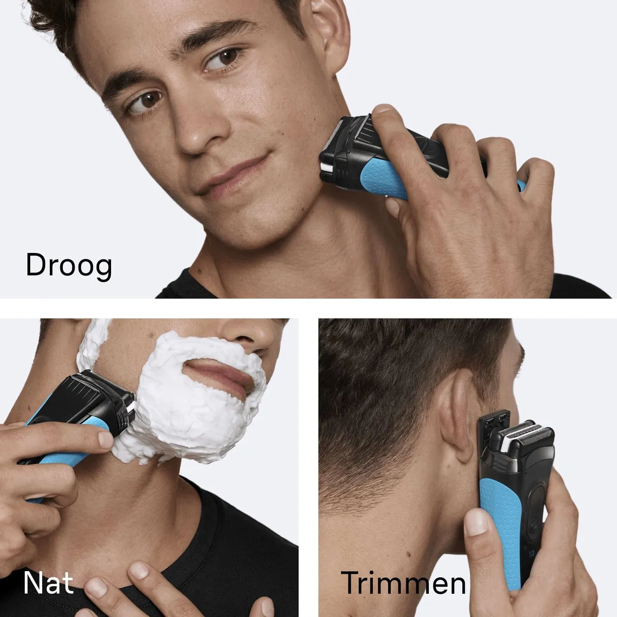Braun Series 3+ 3040S Scheerapparaat - Blauw
