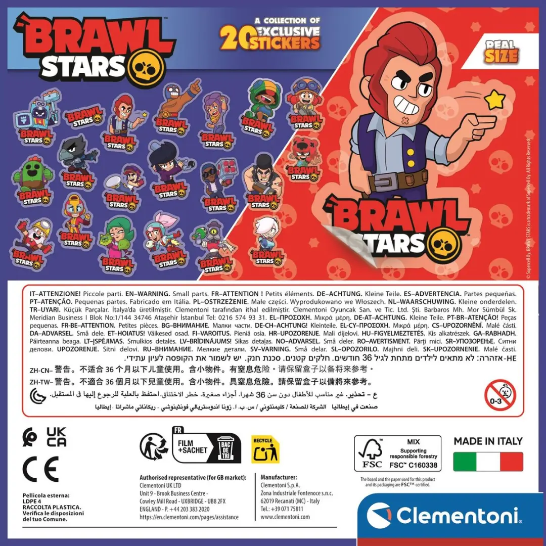 Clementoni Brawl Stars Puzzel 180 Stukjes - 7+