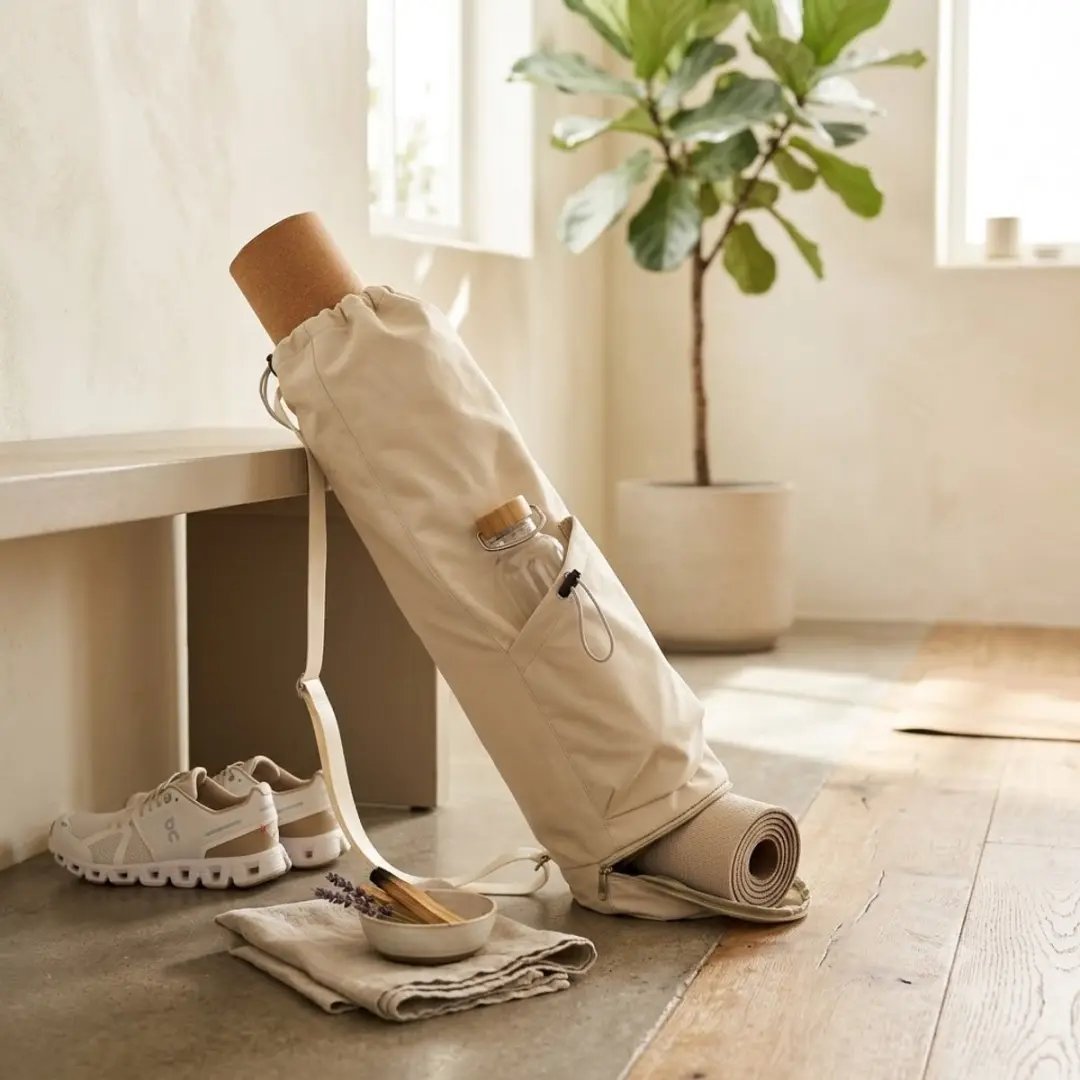 NUVEX Yogamat Tas Beige - Crossbody Sporttas