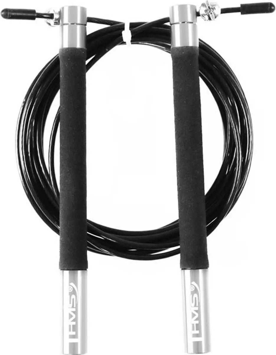 HMS SK54 Serie Snel Springtouw - Zwart/Zilver