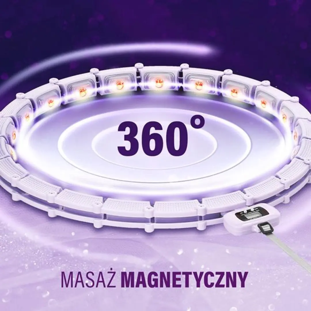 HMS HHM14 Magnetische Hula Hoop - Viooltje - 16cm - Met LCD Telraam - afbeelding 6 van 6