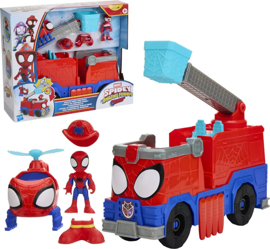 Hasbro Marvel Spidey Rescue-Webs Brandweerwagen G1992