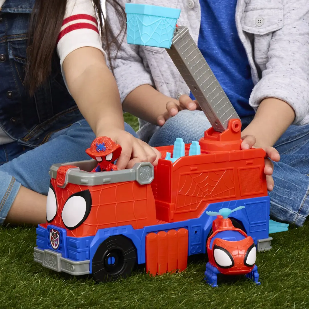 Hasbro Marvel Spidey Rescue-Webs Brandweerwagen G1992 - afbeelding 6 van 6