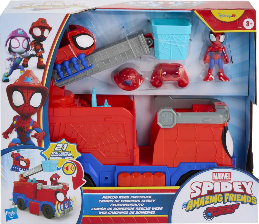 Hasbro Marvel Spidey Rescue-Webs Brandweerwagen G1992