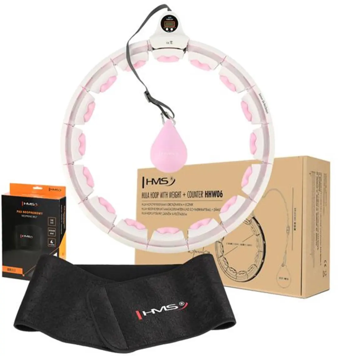 HMS HHW06 Trainingshesje Roze - met Hula-hoepel & LCD Scherm