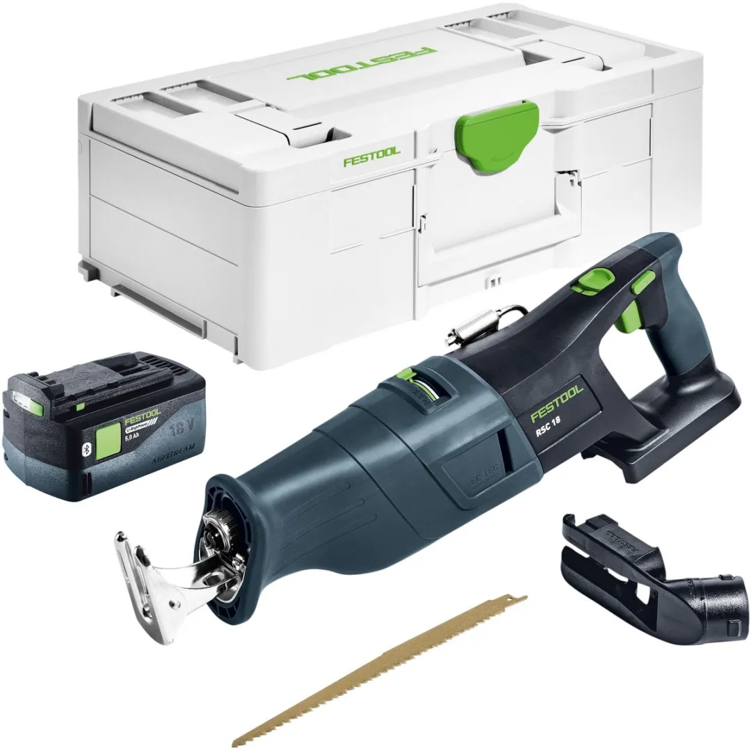 Festool RSC 18 EB-Basic Reciprozaag 18V - 5,0Ah - Hout - afbeelding 2 van 6