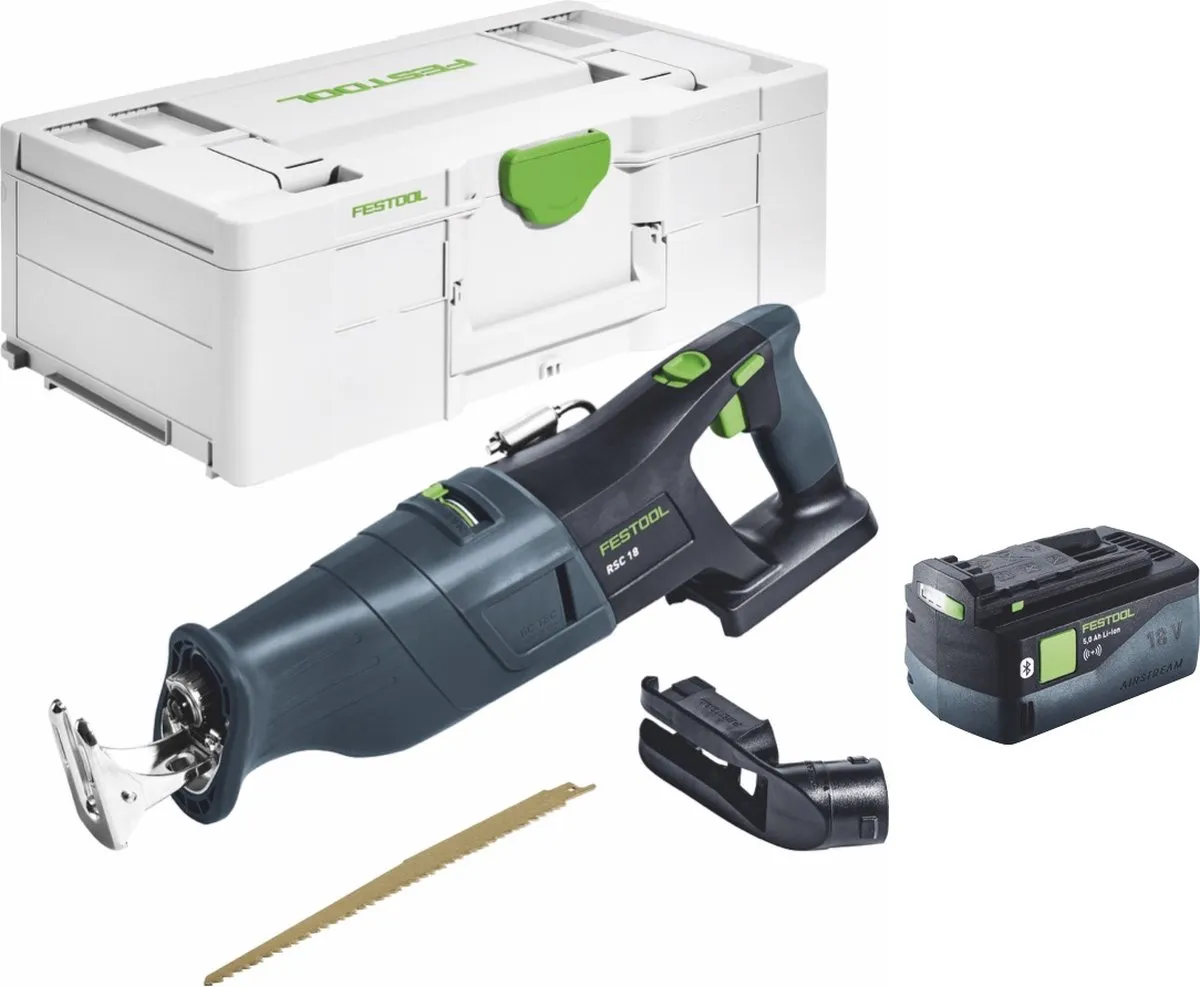 Festool RSC 18 EB-Basic Reciprozaag 18V - 5,0Ah - Hout - afbeelding 3 van 6