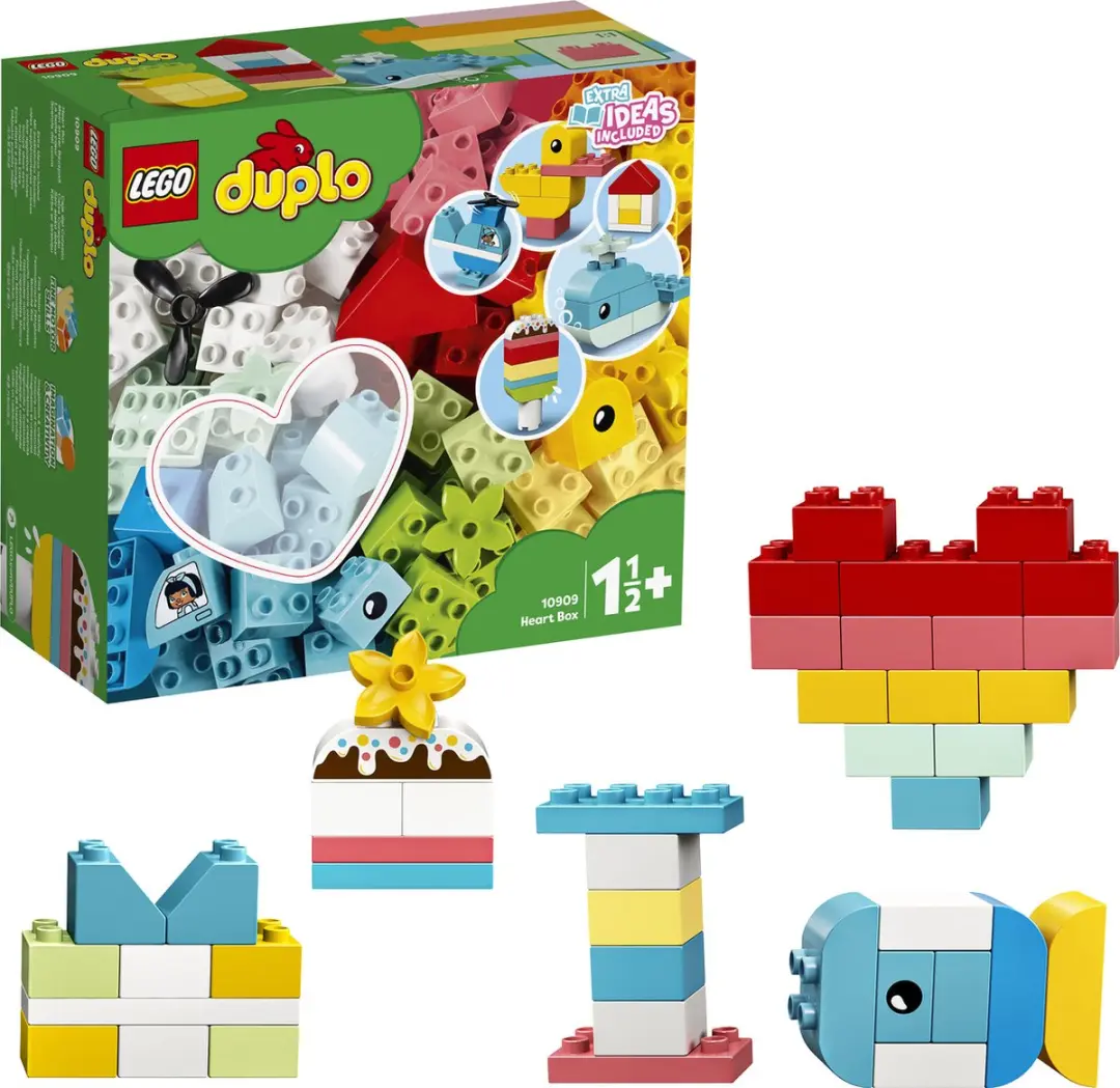 LEGO DUPLO Hartvormige Doos 10909 - Blauw
