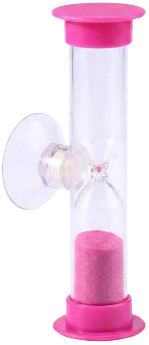 Bellatio Design Zandloper Douche/Badkamer - 2x - Roze
