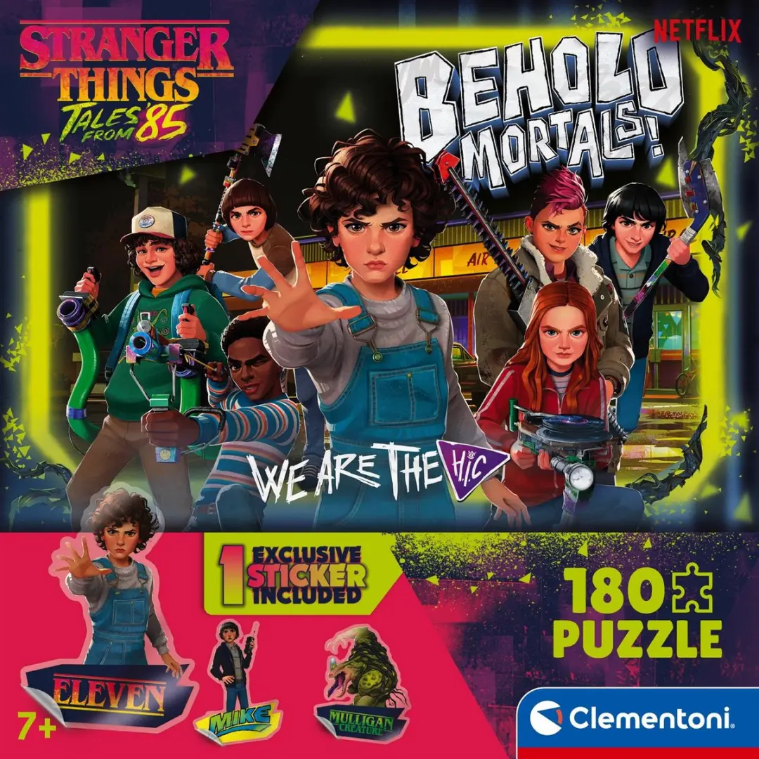 Clementoni Stranger Things Puzzel 180 Stukjes - 7+ Jaar