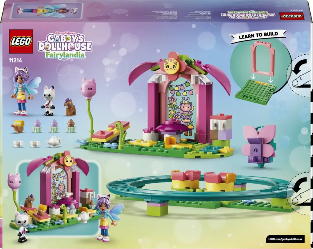 LEGO Gabby's Dollhouse Feeënachtbaan & Theekransje 11214 - 137 Stukken