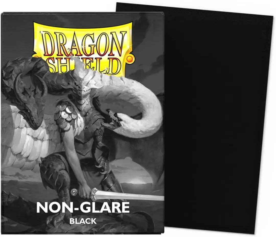 Asmodee Dragon Shield Matte Zwart Hoesjes - 100 Stuks
