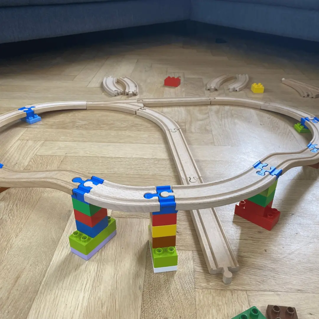 Toy2 Brio Duplo Adapters 21048 - 8 Stuks - Treinbaanonderdelen