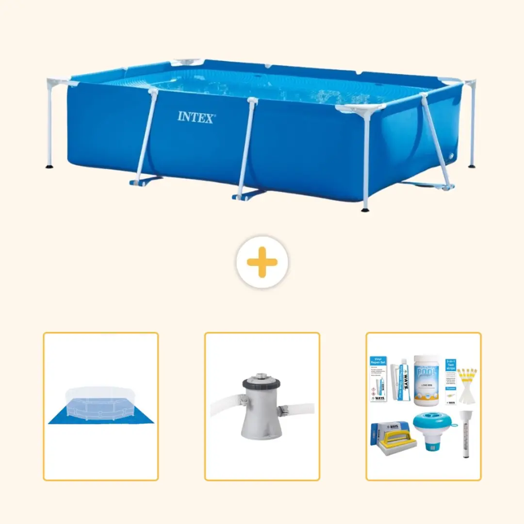 Intex Rechthoekig Frame Zwembad 260x160cm