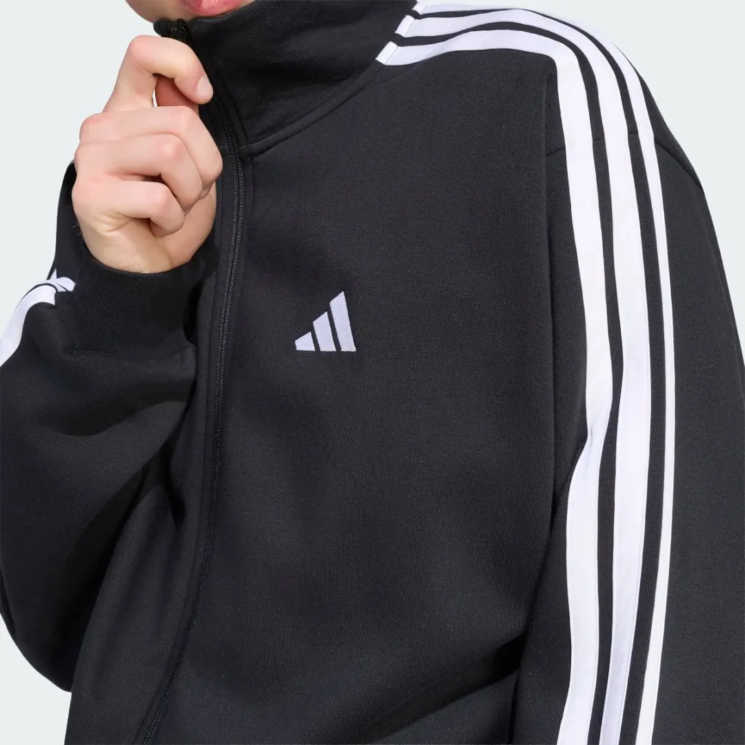 adidas 3-Stripes Fleece Trainingspak L - Zwart - afbeelding 6 van 6