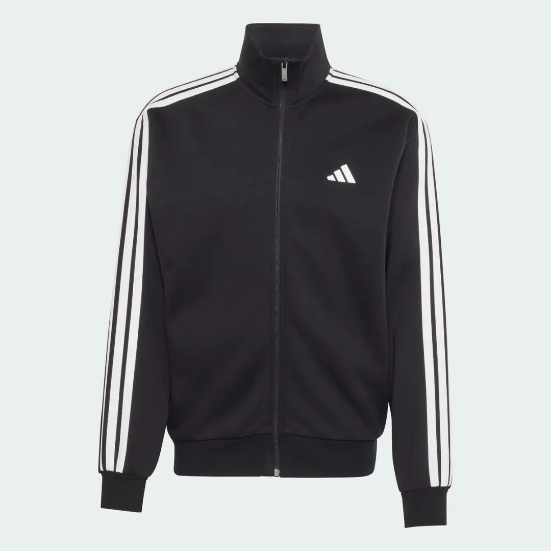 adidas 3-Stripes Fleece Trainingspak L - Zwart