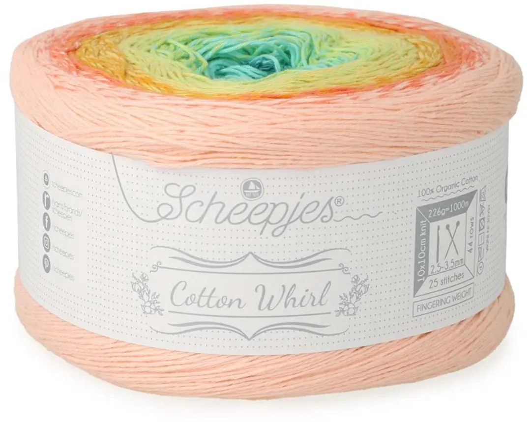 Scheepjes Cotton Whirl 729 Candy Skies Wol - 5 Kleuren