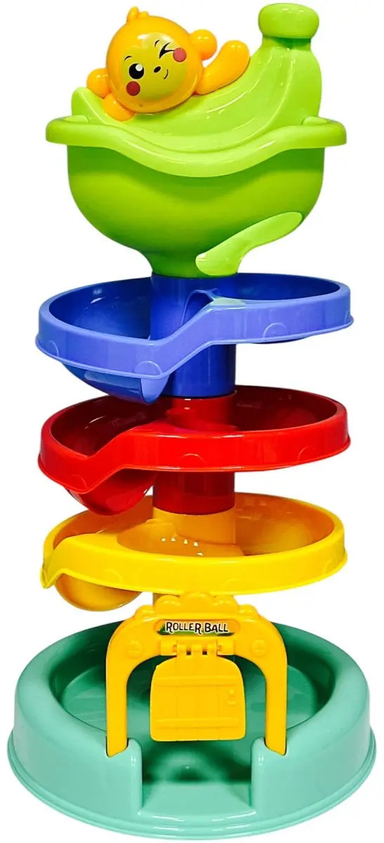 YJ Toys Ballenbaan Katapult - 9 Onderdelen - 30,5cm Hoog - Mix