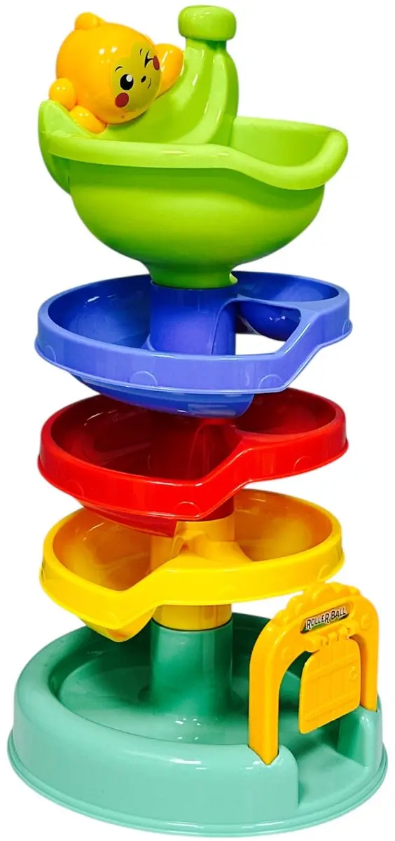 YJ Toys Ballenbaan Katapult - 9 Onderdelen - 30,5cm Hoog - Mix
