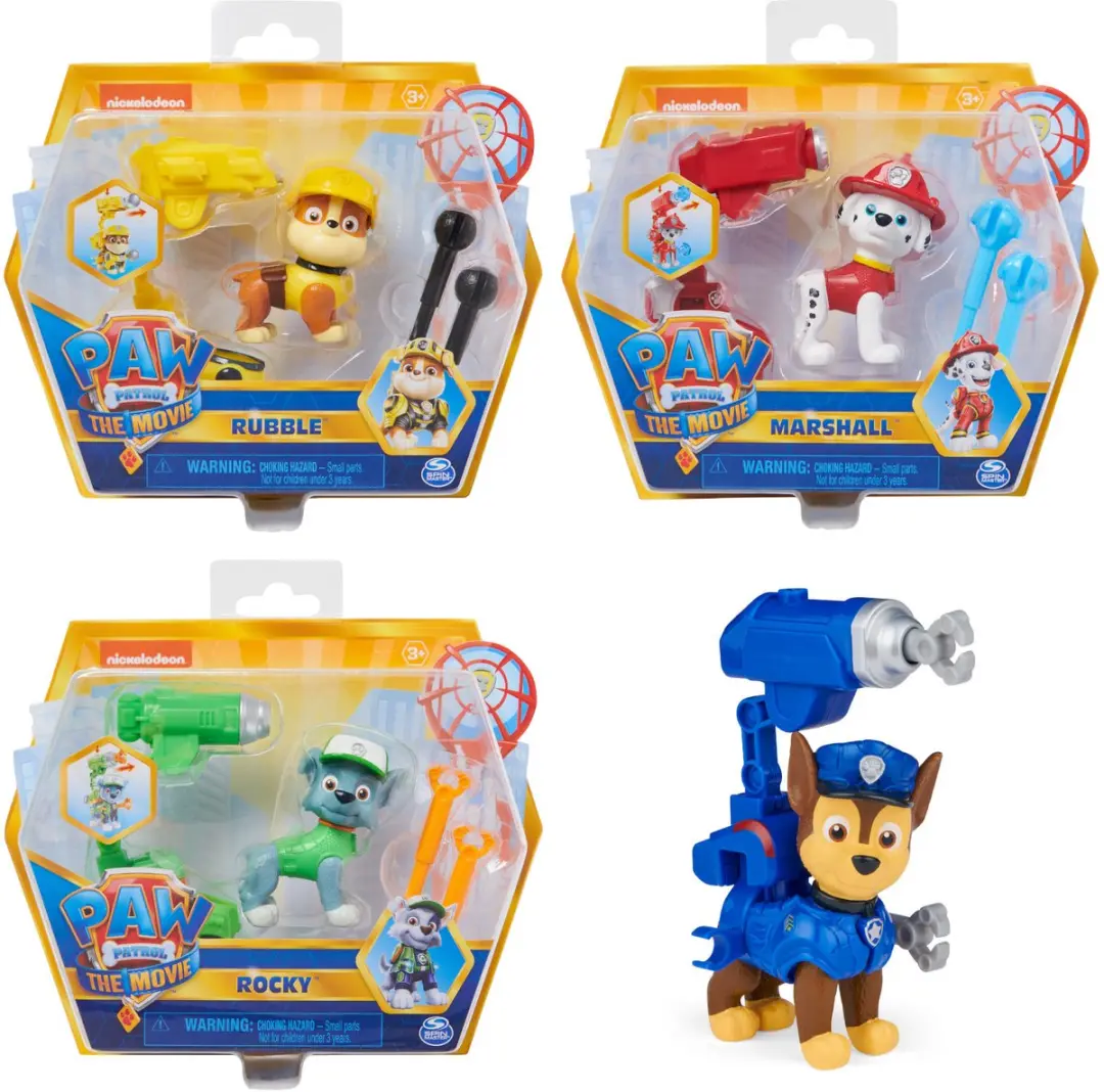 PAW Patrol Actiefiguur met Rugzak 6060427 - Multicolor