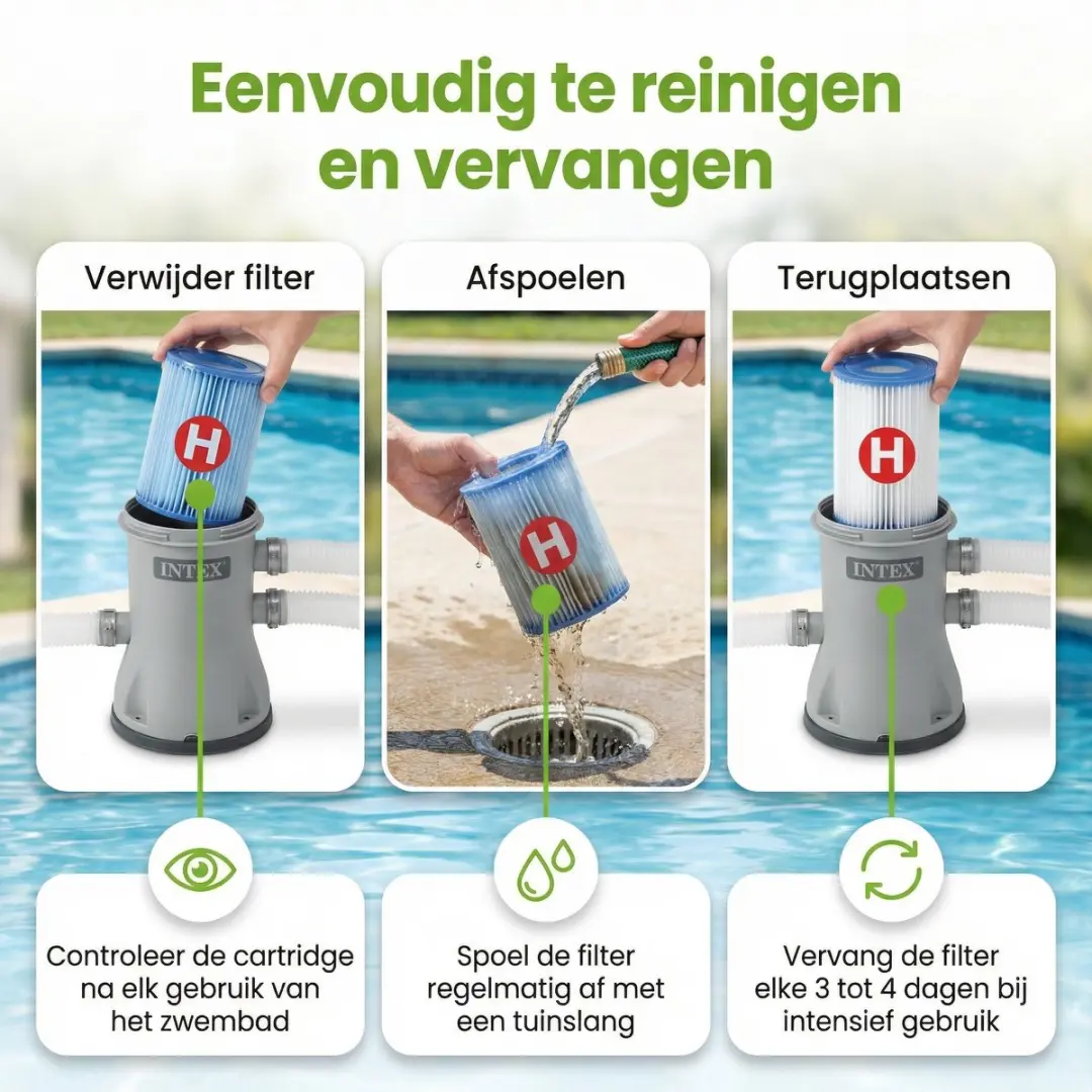 Intex Easy Set Zwembad 305x76cm - Blauw - 7-delig