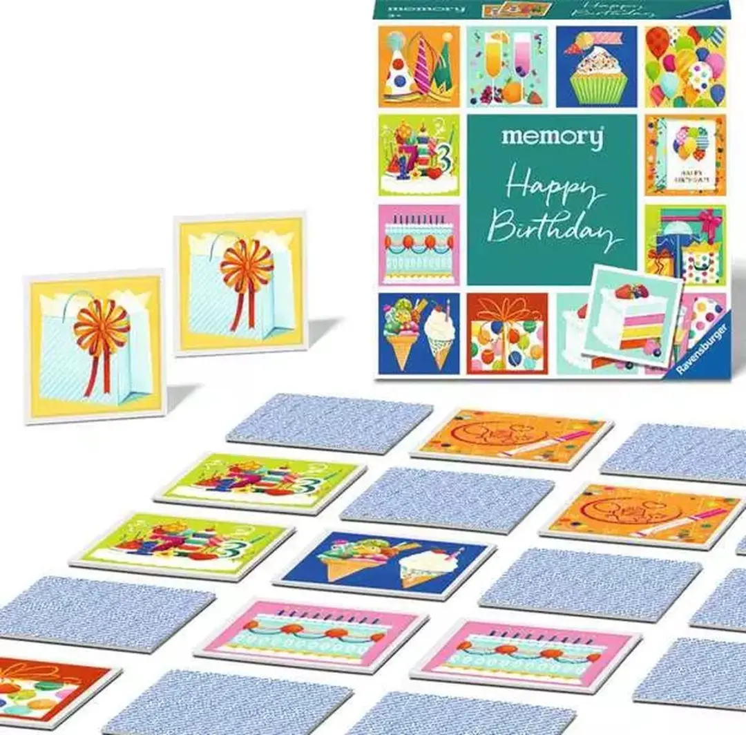 Ravensburger Memory Happy Birthday Gezelschapsspel - 48 Stuks