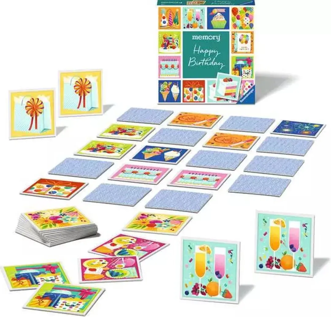 Ravensburger Memory Happy Birthday Gezelschapsspel - 48 Stuks