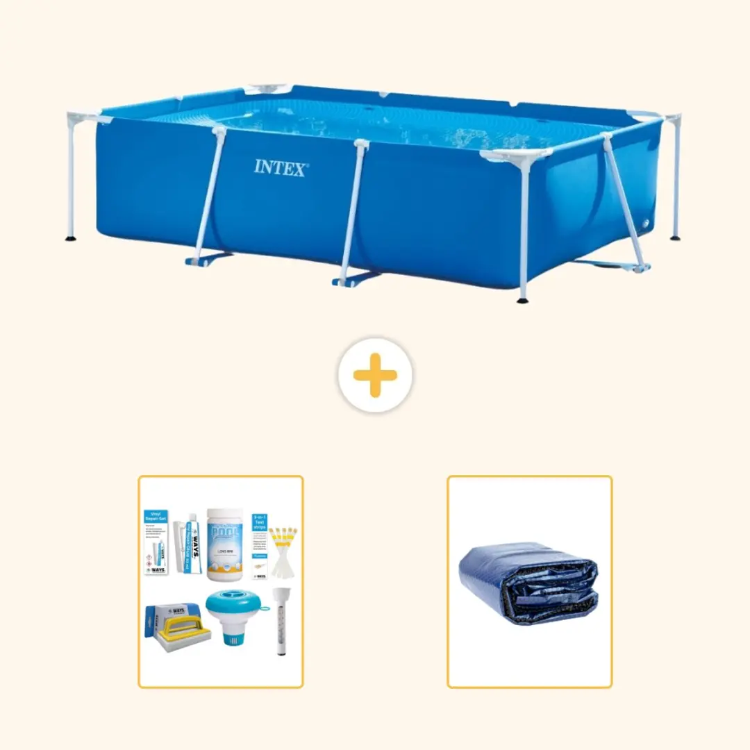 Intex Rechthoekig Frame Zwembad 260x160x65cm