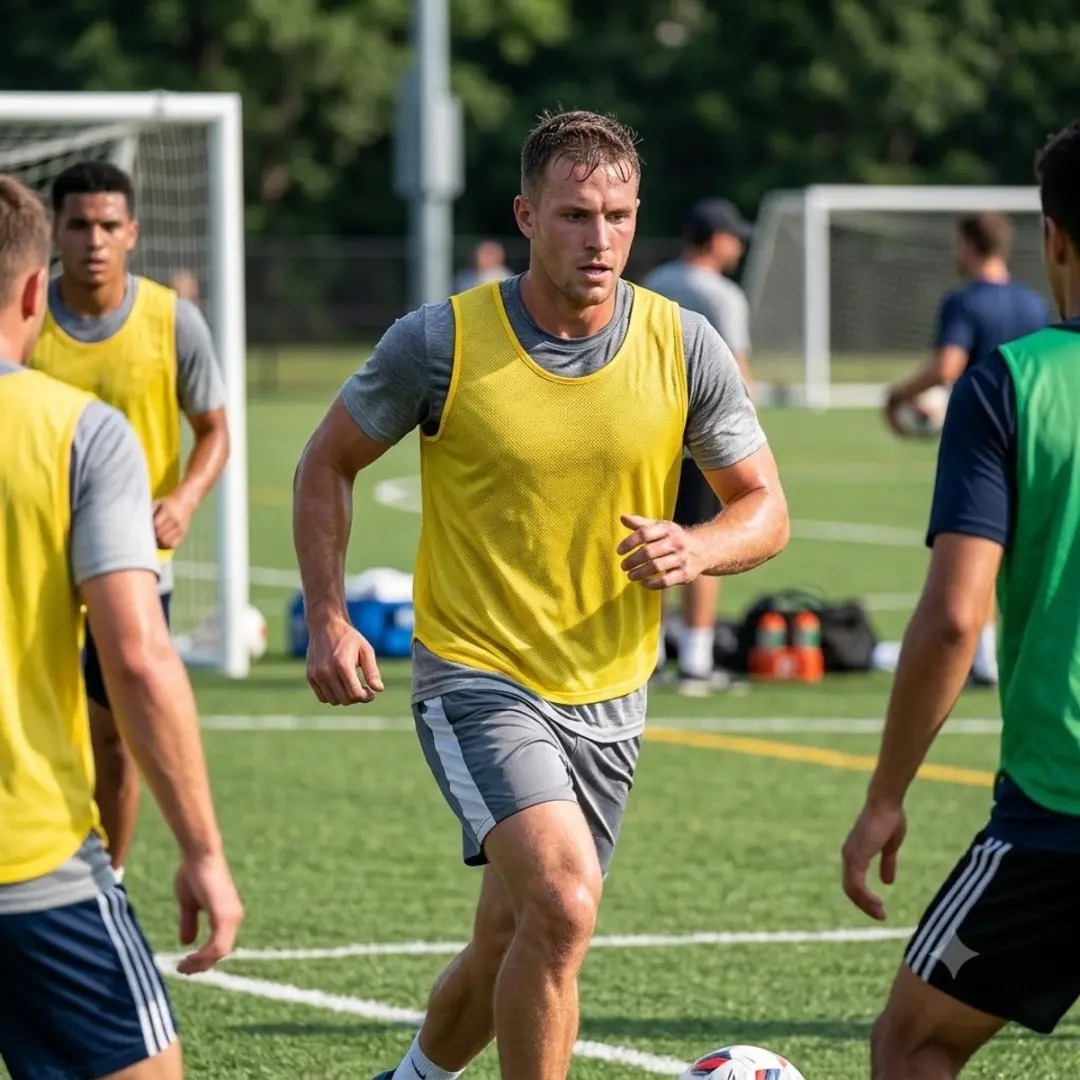 NUVEX Trainingshesjes Geel - 6 Stuks Maat L