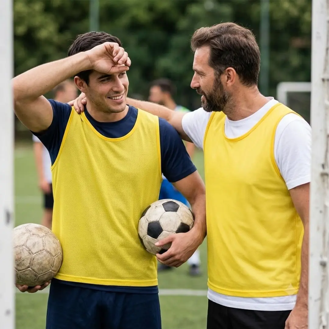 NUVEX Trainingshesjes Geel - 6 Stuks Maat L