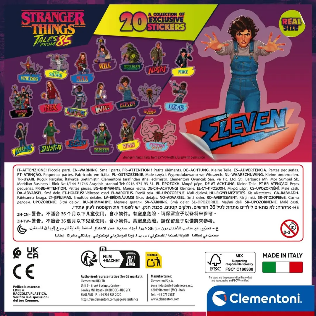 Clementoni Stranger Things Puzzel 180 Stukjes - 7+