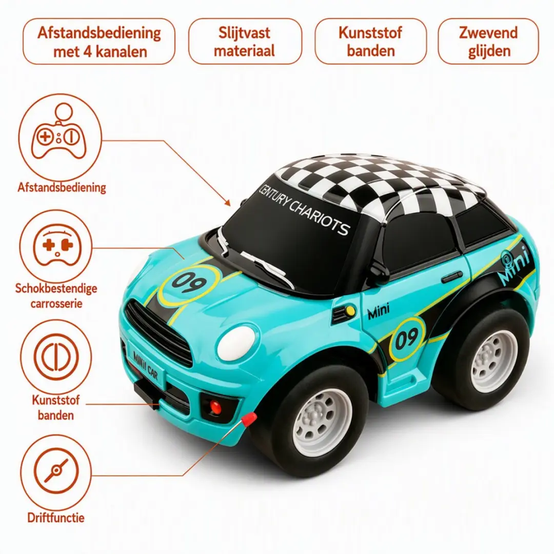 ECTEATOY Bestuurbare Auto 5626256 - Blauw - afbeelding 5 van 6