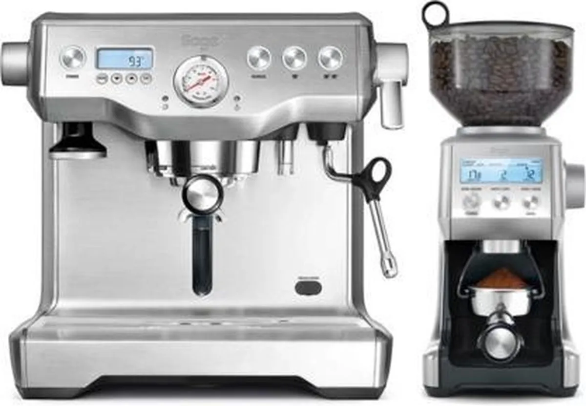 Sage The Dynamic Duo SEP920BSS4EEU1 Espressomachine & Molen - 2 Kopjes - 2,5L - Zilver