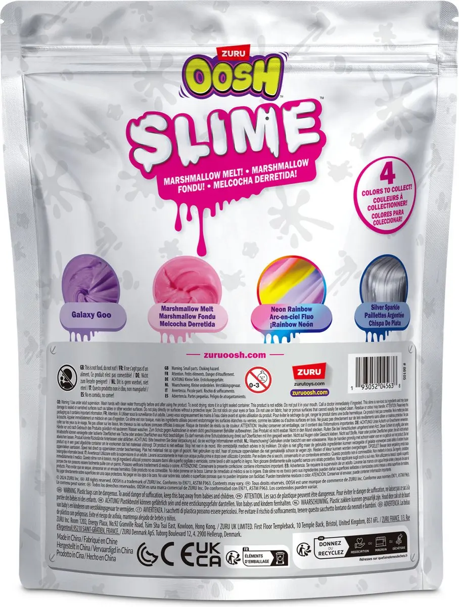 ZURU Oosh Slim Speelslijm 800g - Paars