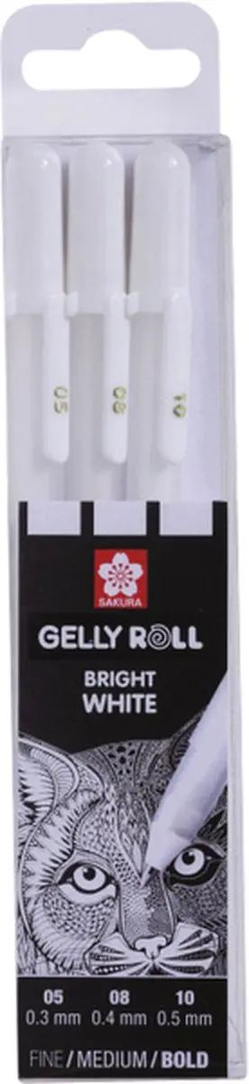 Sakura Gelly Roll Classic Gelschrijver - 6 Stuks Wit