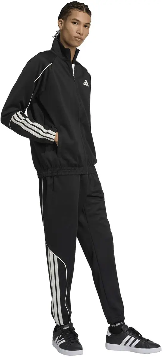 Adidas Stadium 3-Stripes Joggingpak Heren - XL - Zwart/Off White