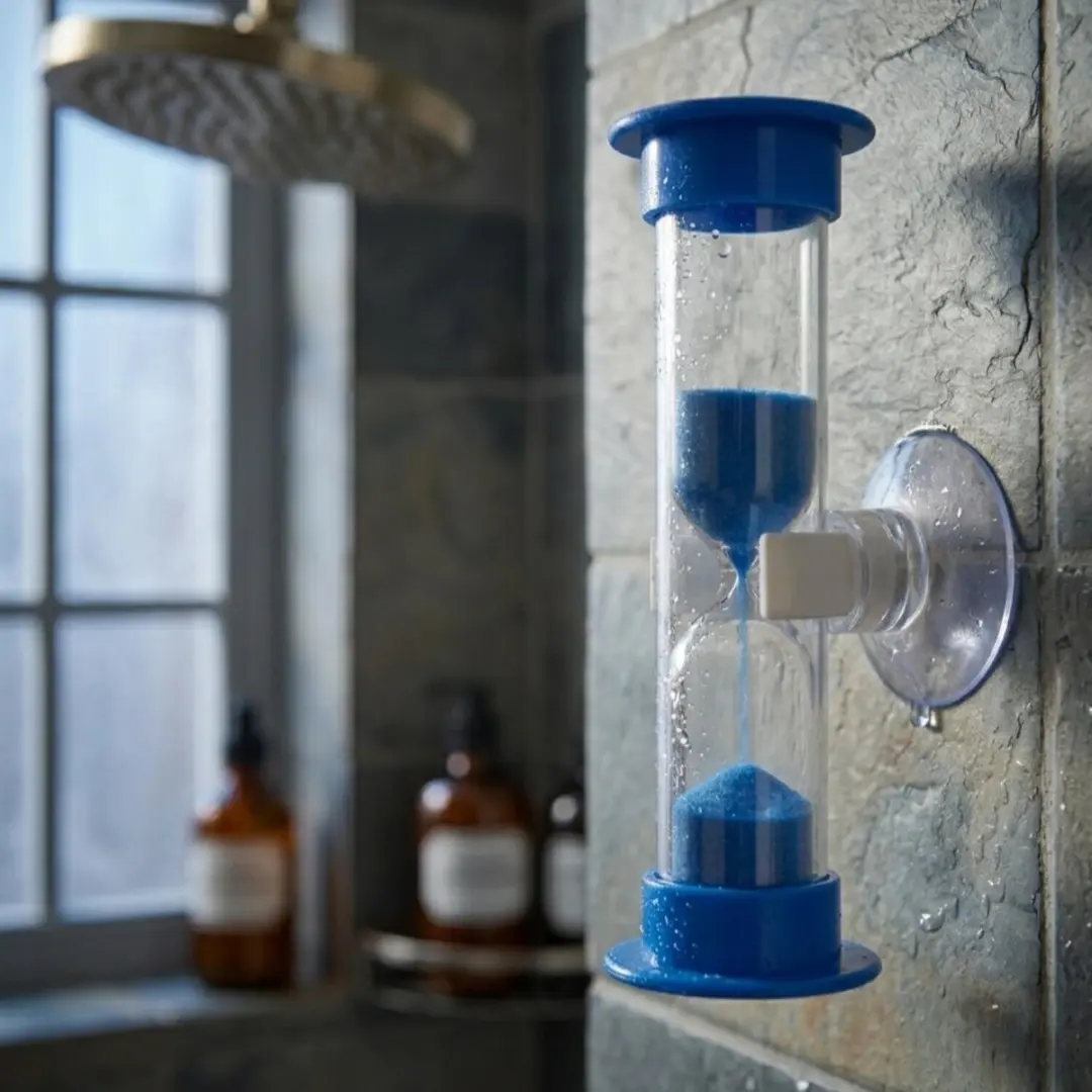 Bellatio Design Zandloper Douche/Badkamer 5 Min - Blauw